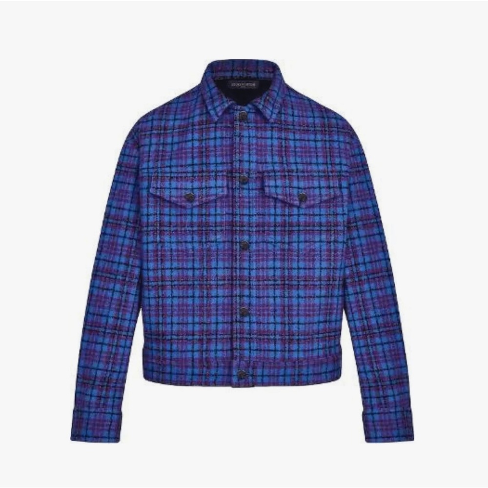 Louis vuitton flannel blouson jacket